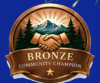 Bronze Community Champion recognition badge